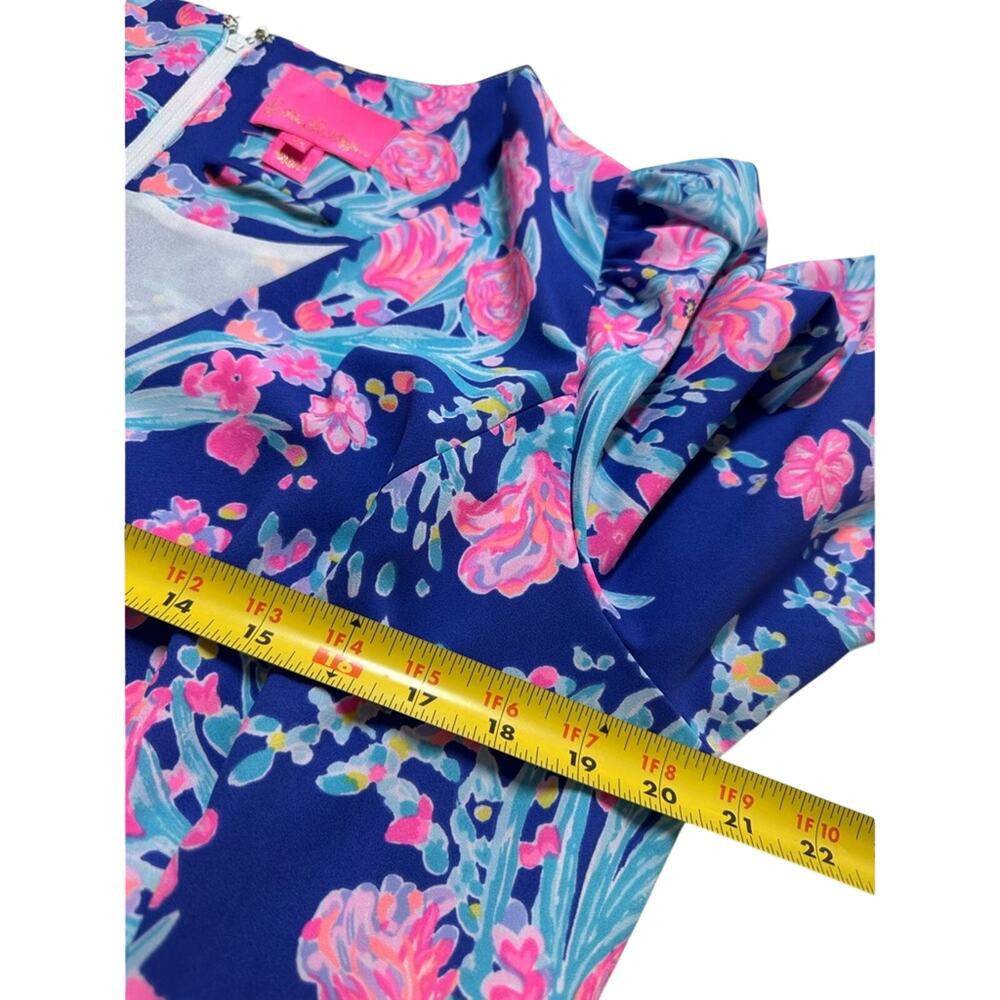 Lilly Pulitzer Rosie Dress Corsica Blue Toucan Party Size 16 NWOT *Missing Belt* - Picture 8 of 8
